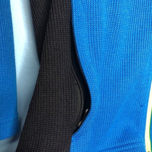 Spyder Boys Raider Sweater M 10/12 Blue Black Full Zip Pockets Jacket Outerwear - Picture 3 of 10